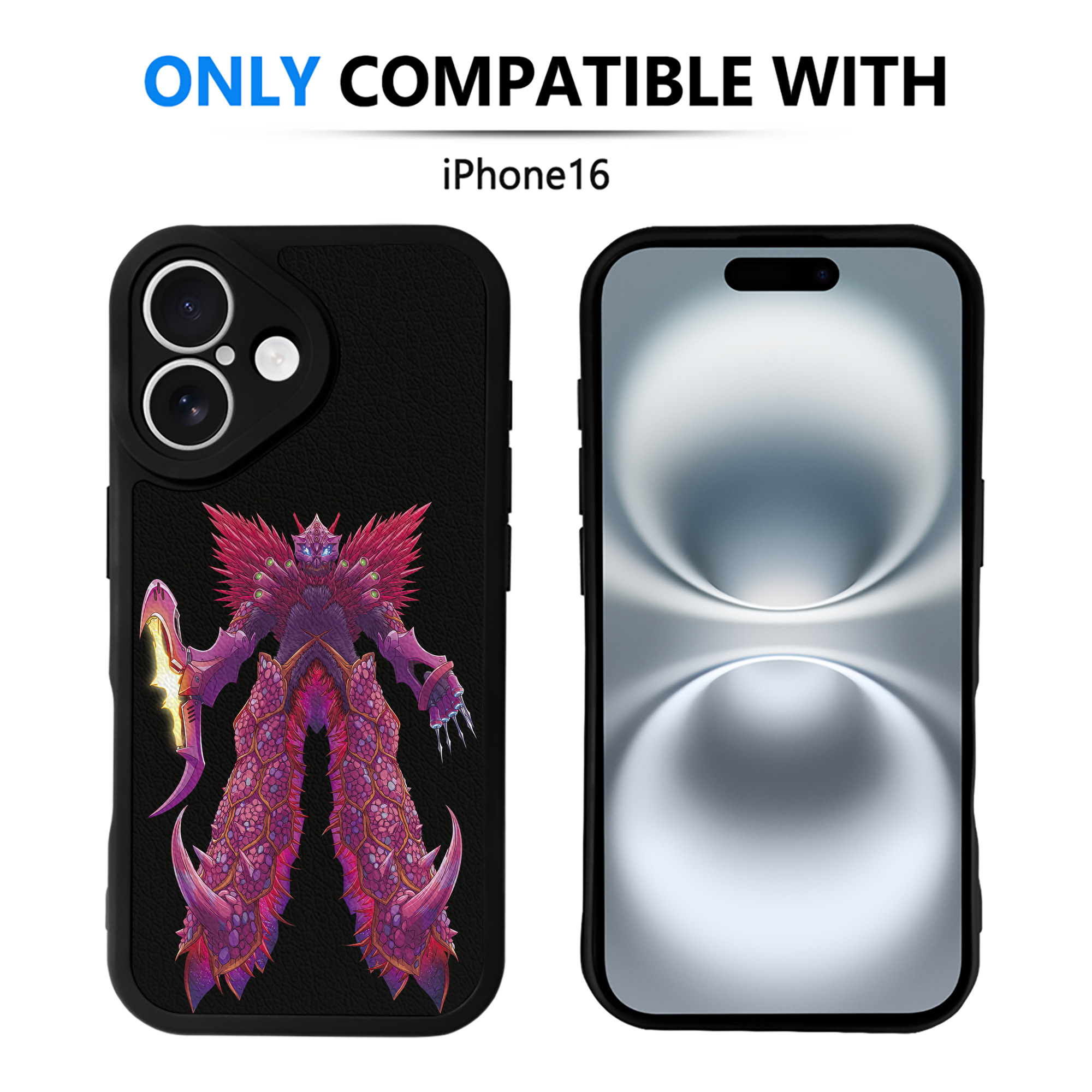 （画像用） ウルトラマン Ultraman 【iPhone 16シリーズ対応】シリコンスマホケース（レザー調） 材質：シリコン